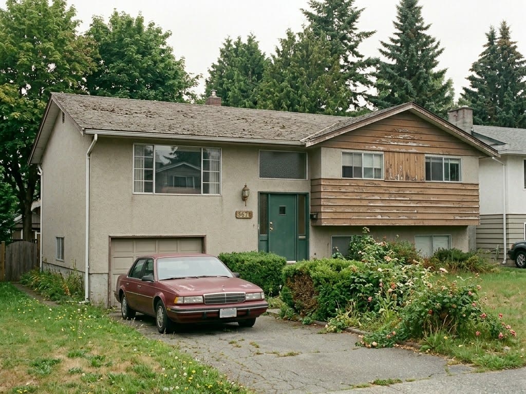 Before — older home exterior