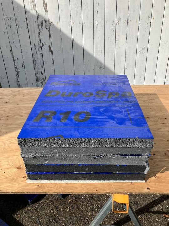 Rigid foam boards for insulating the attic hatch